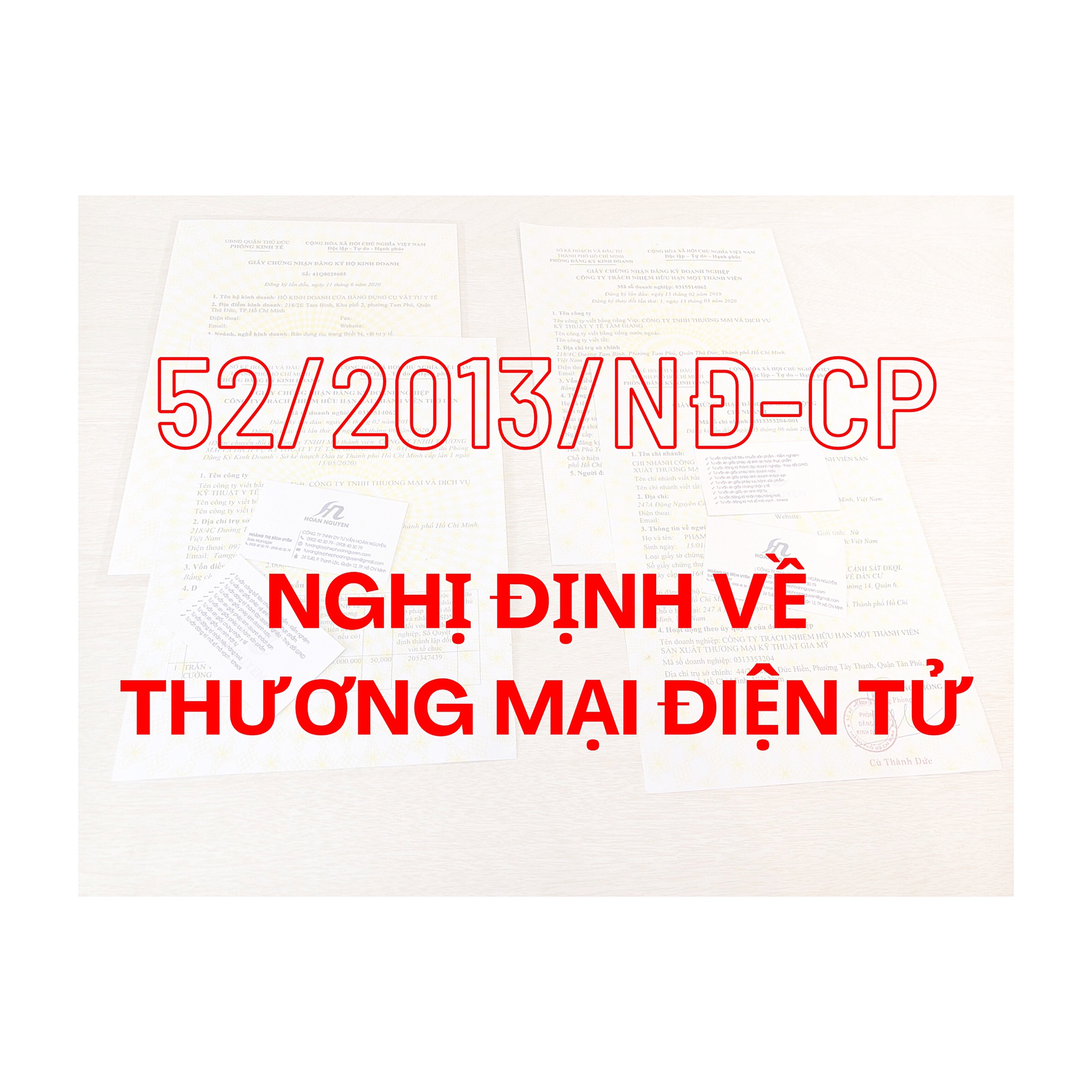 Nghị định 52/2013/NĐ-CP về thương mại điện tử