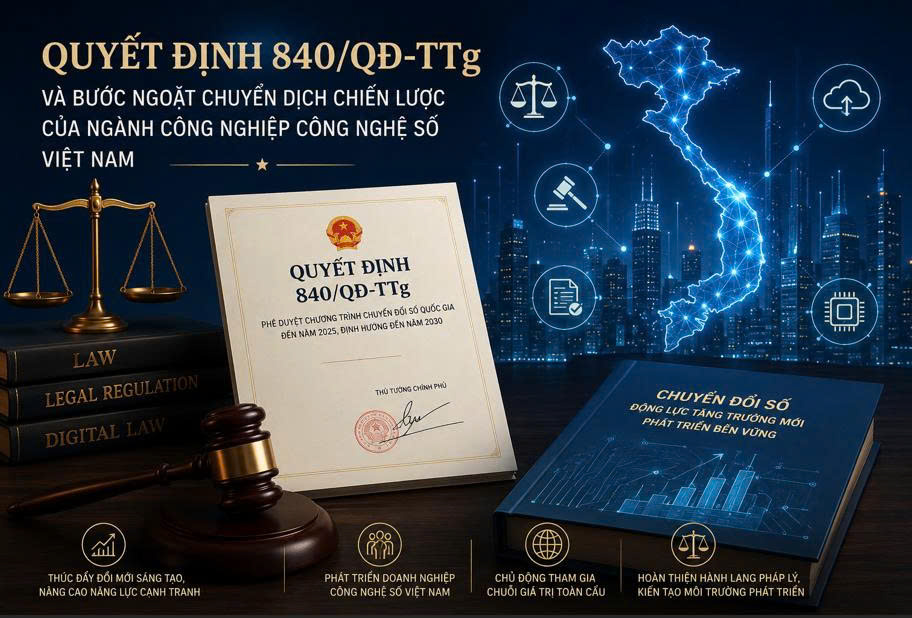 Quyết định 840/QĐ-TTg và bước ngoặt chuyển dịch chiến lược của ngành công nghiệp công nghệ số Việt Nam Quyết định 840/QĐ-TTg và bước ngoặt chuyển dịch chiến lược của ngành công nghiệp công nghệ số Việt Nam