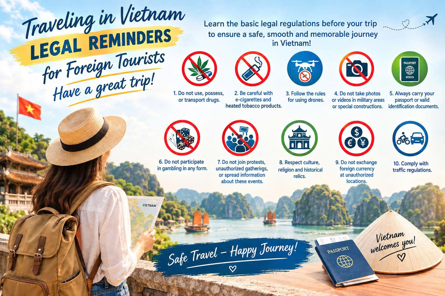 Legal guide for foreign tourists when travel in Vietnam