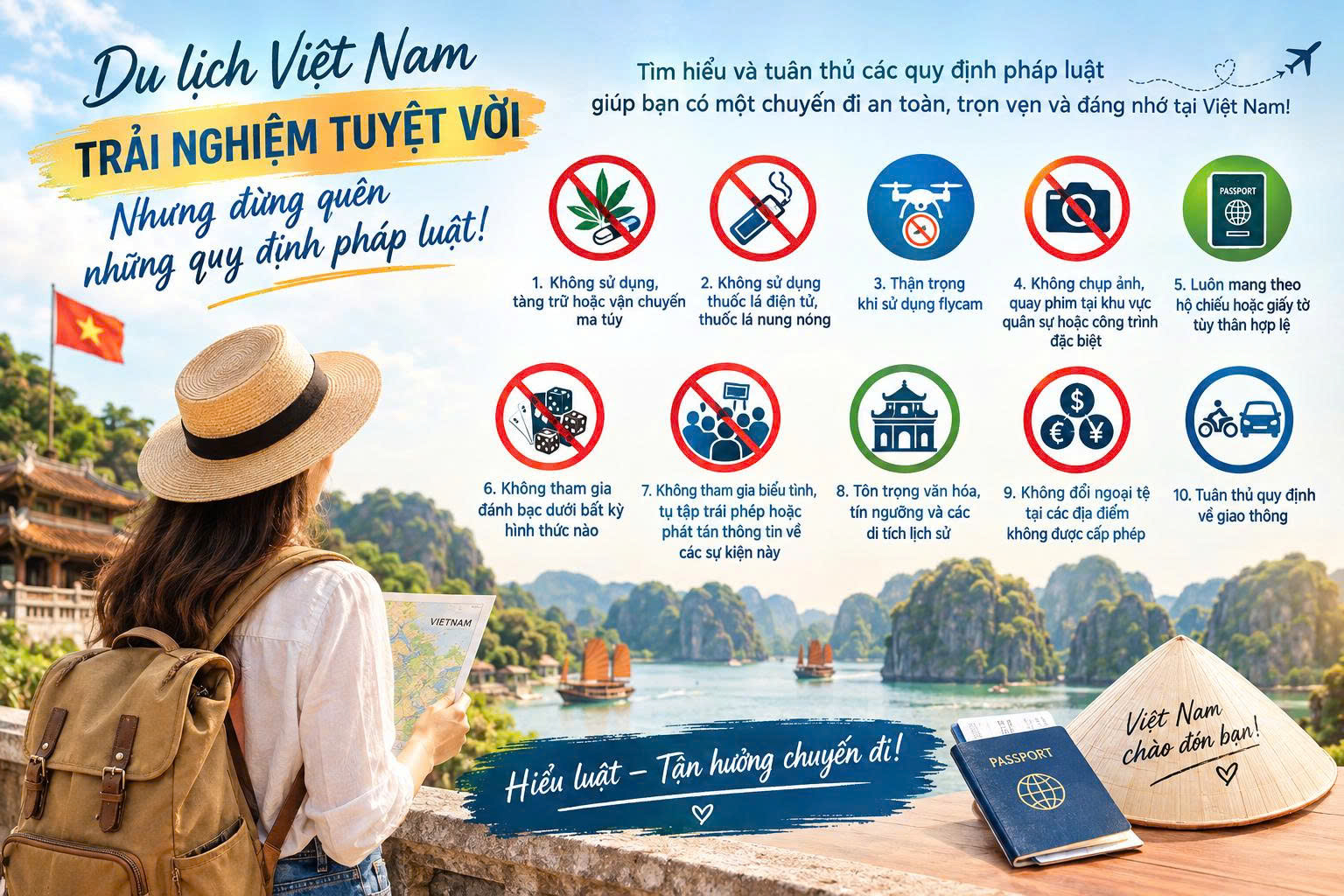Những quy định pháp luật khách du lịch nước ngoài cần lưu ý khi du lịch tại Việt Nam Những quy định pháp luật khách du lịch nước ngoài cần lưu ý khi du lịch tại Việt Nam