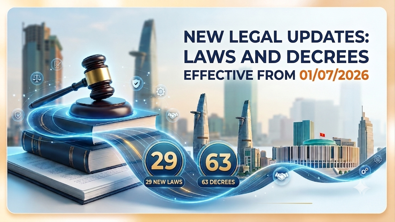 A Wave of New Legal Documents Officially Take Effect from 01 July 2026