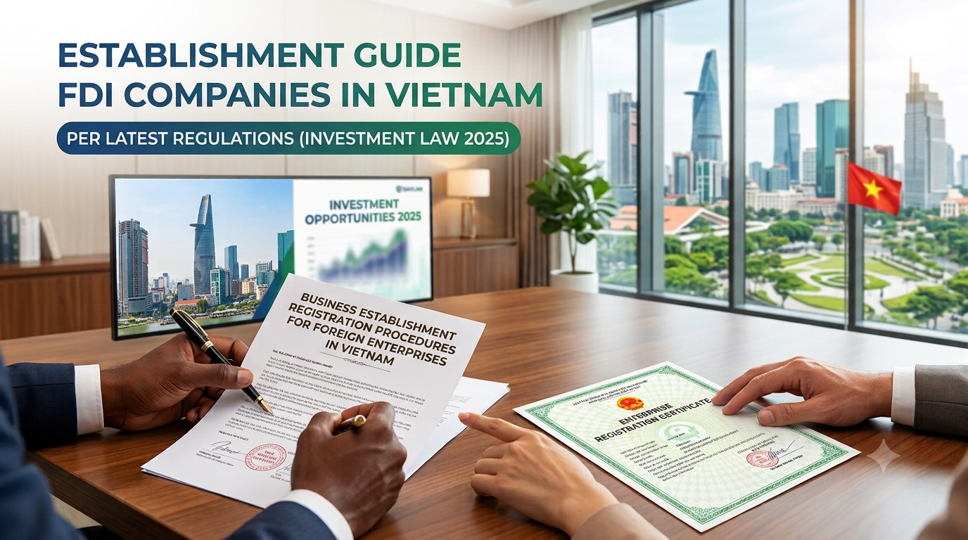Procedures for establishing an enterprise for foreign investors in Vietnam under the Law on Investment 2025