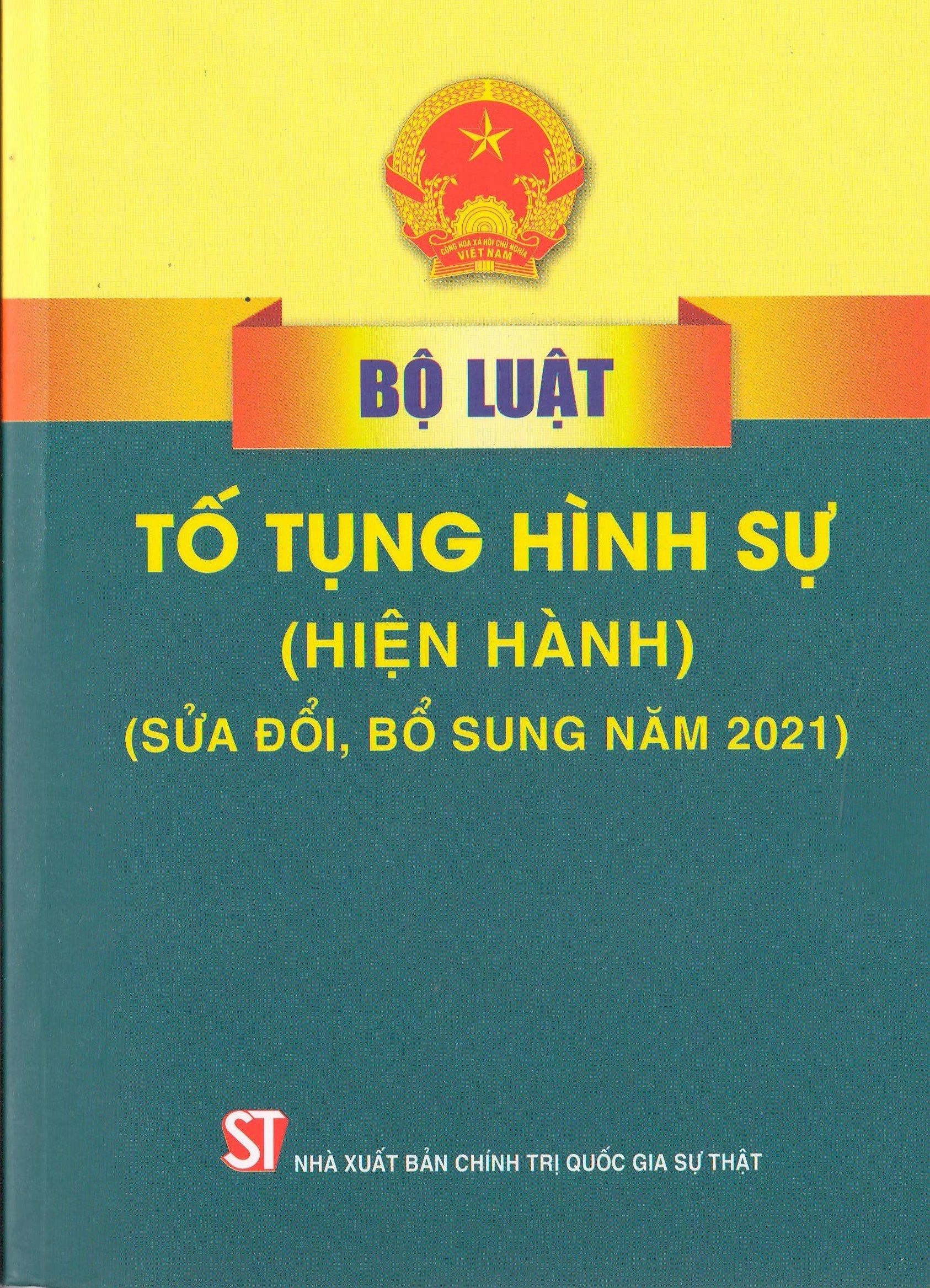 VĂN BẢN HỢP NHẤT BỘ LUẬT TỐ TỤNG HÌNH SỰ 2015