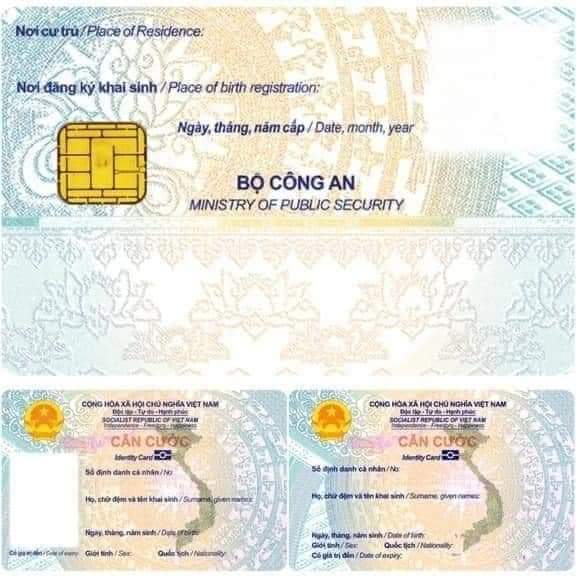 Mẫu thẻ Căn cước cấp cho công dân dưới 14 tuổi (Ảnh minh họa)