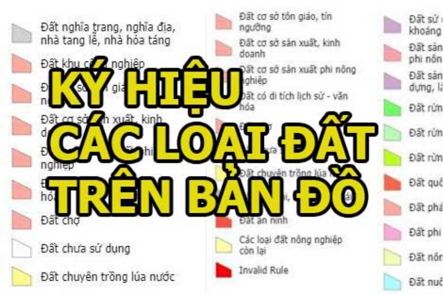 Giải thích ký hiệu các loại đất trên bản đồ địa chính