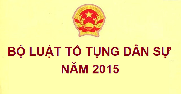 BỘ LUẬT TỐ TỤNG DÂN SỰ 2015