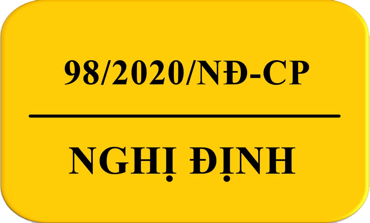 Nghị định 98/2020/NĐ-CP quy định về xử phạt vi phạm hành chính trong hoạt động thương mại, sản xuất, buôn bán hàng giả, hàng cấm và bảo vệ quyền lợi người tiêu dùng.
